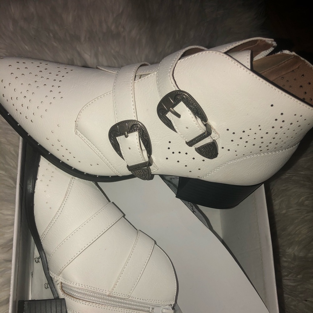 White booties